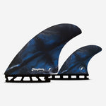 Twin +1 fins - Mayhem Evil Twin RTM Hex Blue / Black - Large, FUTURES