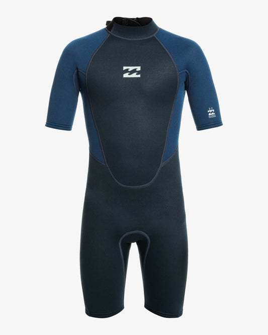 billabong, 2/2mm Intruder - Muta estiva a maniche corte con cerniera posteriore da Ragazzo, mute, 2/2mm Intruder - Muta estiva a maniche corte con cerniera posteriore da Ragazzo