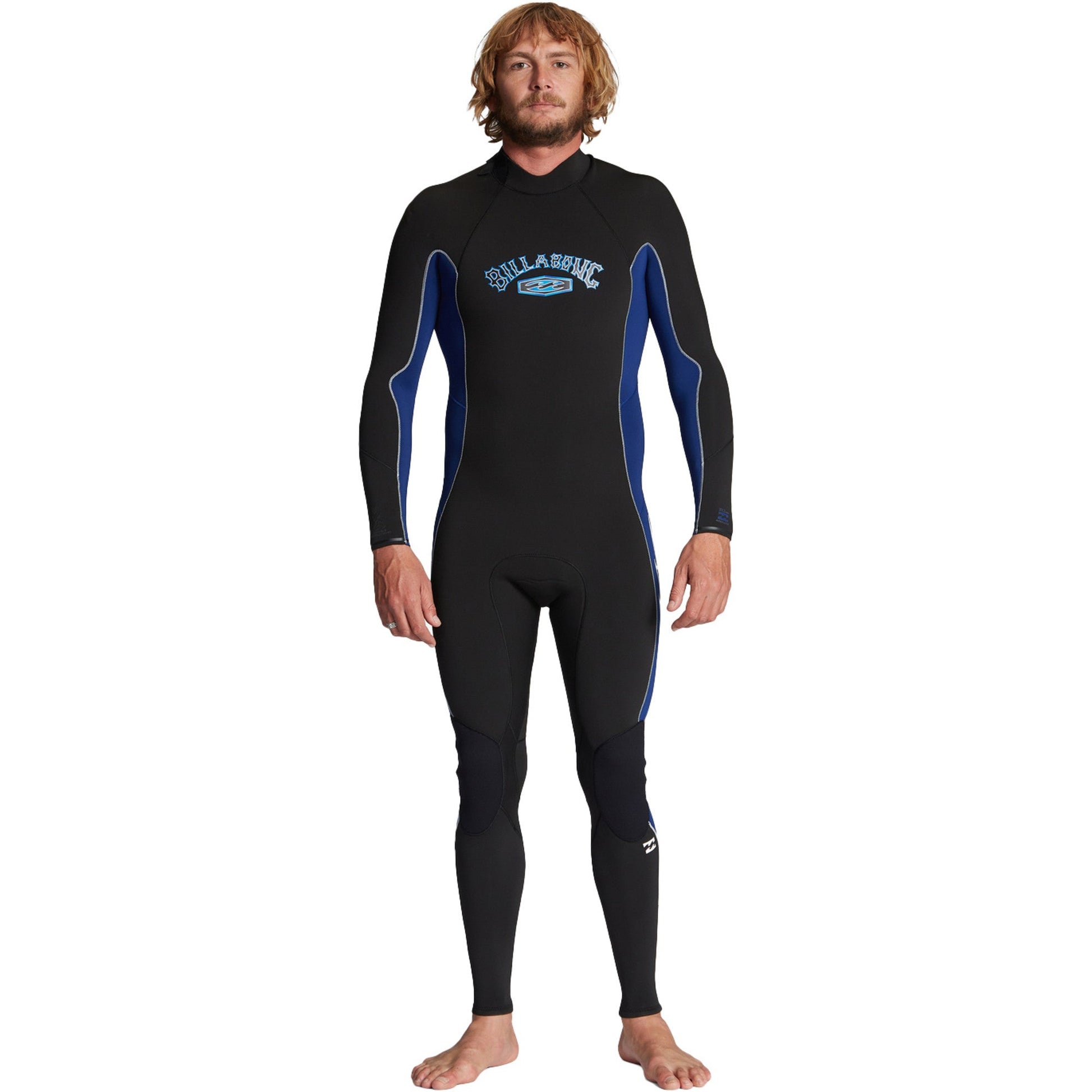 billabong, Absolute 3.2mm Flatlock Back Zip Wetsuit, mute, Absolute 3.2mm Flatlock Back Zip Wetsuit