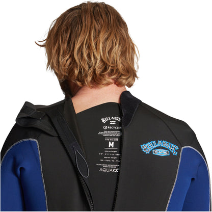 billabong, Absolute 3.2mm Flatlock Back Zip Wetsuit, mute, Absolute 3.2mm Flatlock Back Zip Wetsuit