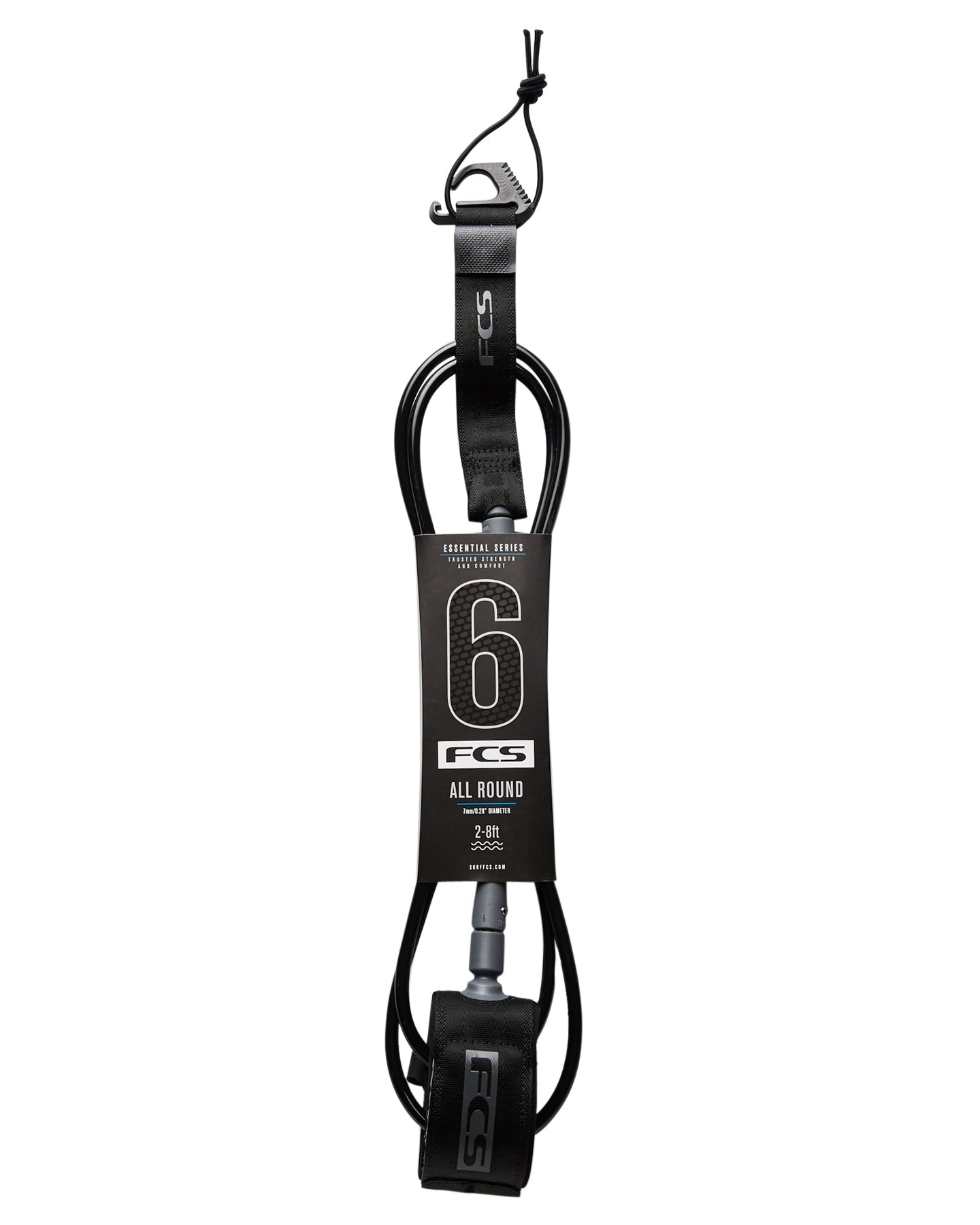 FCS, LEASH FCS 6" ALL ROUND ESSENTIAL, Leash, LEASH FCS 6" ALL ROUND ESSENTIAL