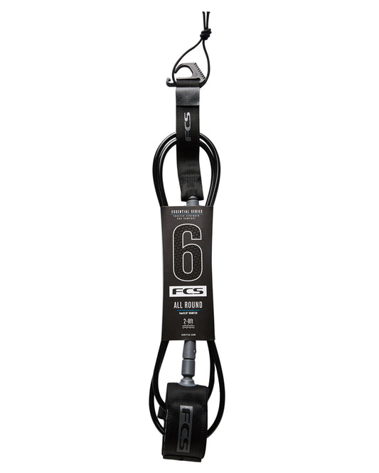 FCS, LEASH FCS 6" ALL ROUND ESSENTIAL, Leash, LEASH FCS 6" ALL ROUND ESSENTIAL