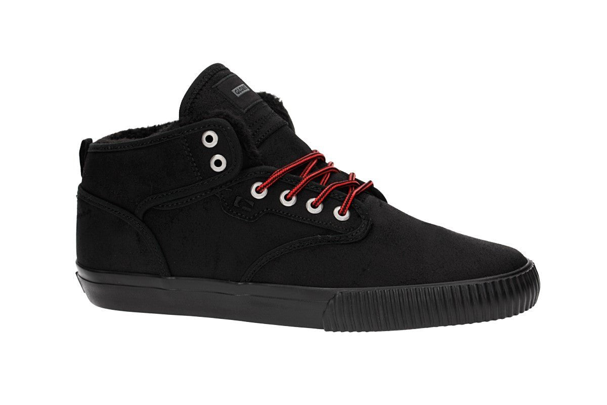 Globe, Motley Mid - Black / Red / Fur, Scarpe, Motley Mid - Black / Red / Fur