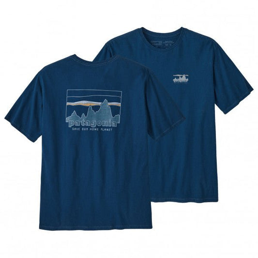 patagonia, m's 73 skyline organic lagon blu, T-Shirt, m's 73 skyline organic lagon blu