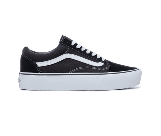 Vans, OLD SKOOL PLATFORM BLACK WHITE, Scarpe, OLD SKOOL PLATFORM BLACK WHITE