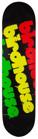 BIRDHOUSE TRIPLE STACK RASTA SKATEBOARD DECK - 8.0"