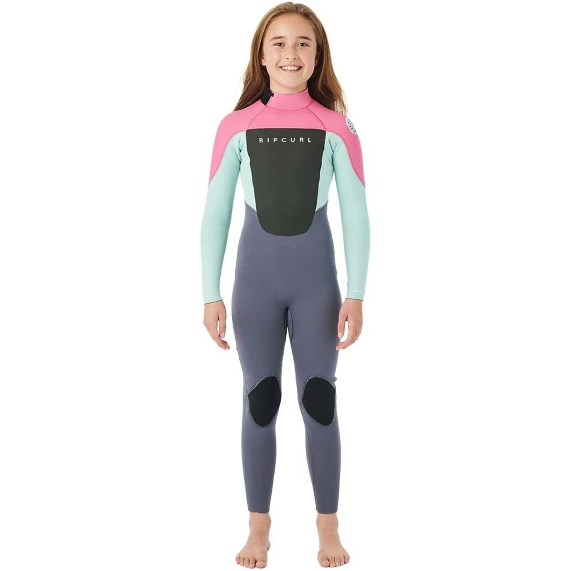 Rip Curl, Rip Curl Omega Girls 43mm Back Zip Wetsuit Pink, mute, Rip Curl Omega Girls 43mm Back Zip Wetsuit Pink
