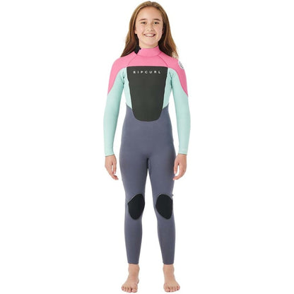 Rip Curl, Rip Curl Omega Girls 43mm Back Zip Wetsuit Pink, mute, Rip Curl Omega Girls 43mm Back Zip Wetsuit Pink