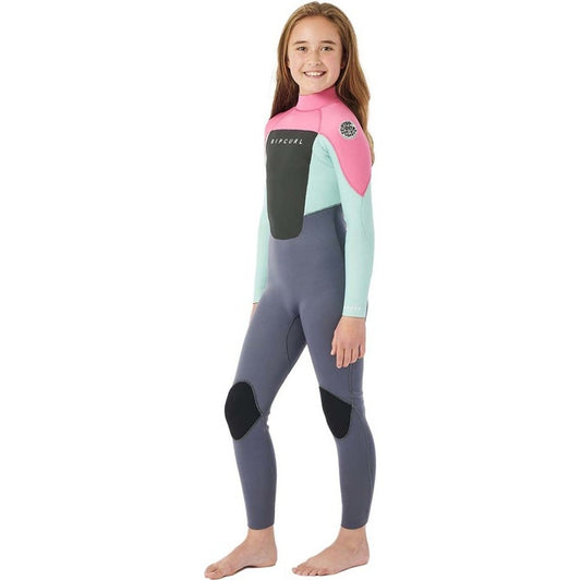 Rip Curl, Rip Curl Omega Girls 43mm Back Zip Wetsuit Pink, mute, Rip Curl Omega Girls 43mm Back Zip Wetsuit Pink