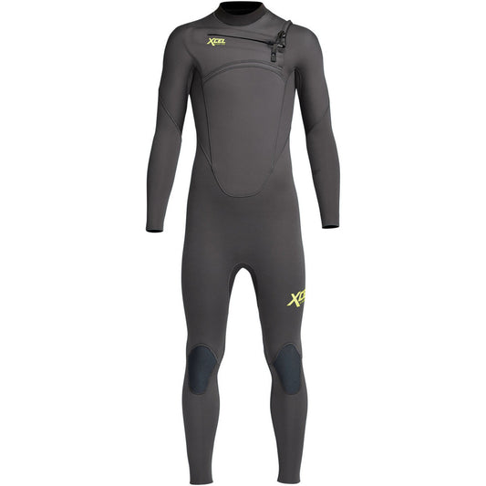 Radical Trick, XCEL JUNIOR COMP 4/3MM CHEST ZIP blu, , XCEL JUNIOR COMP 4/3MM CHEST ZIP blu