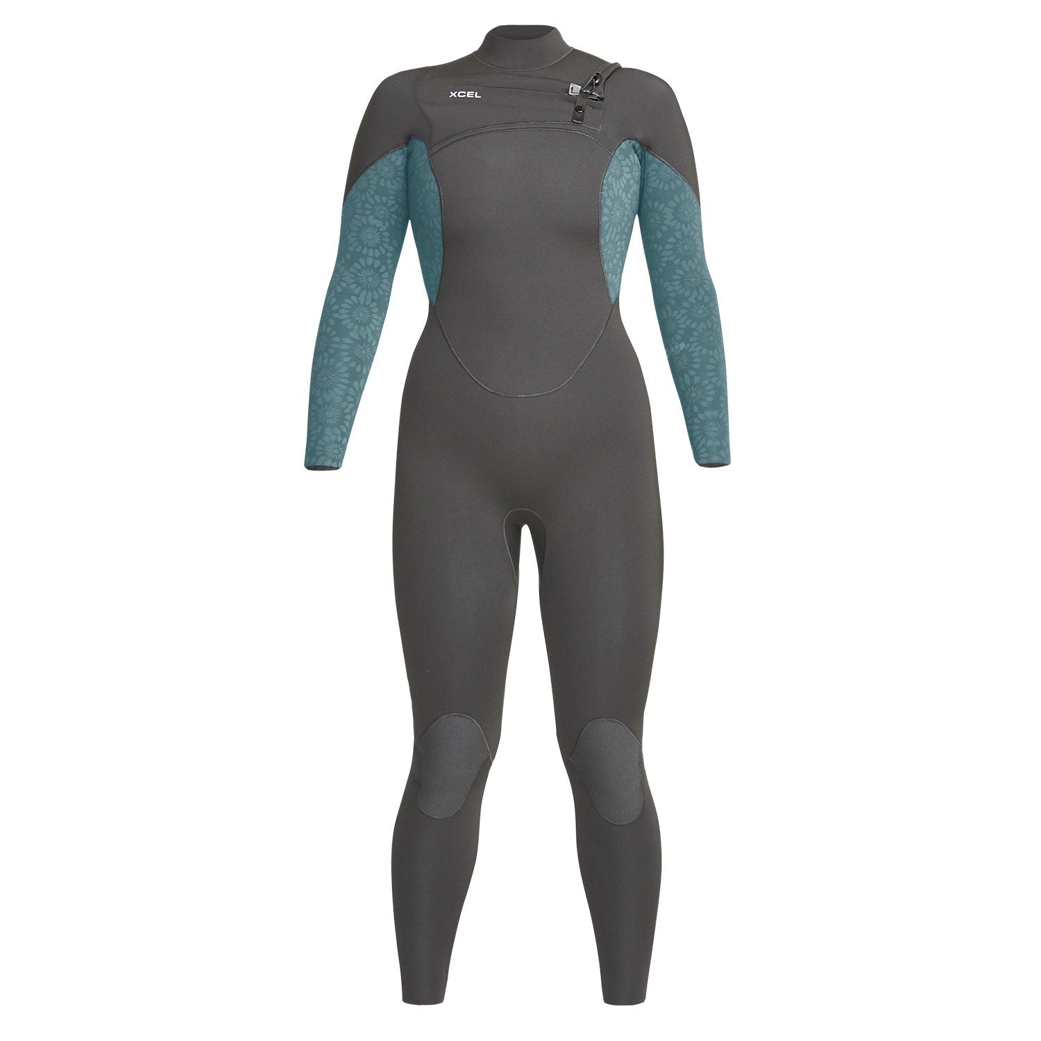 Xcel, XCLE 4/3 Womens Comp Wetsuit Tinfoil Flower, Mute, XCLE 4/3 Womens Comp Wetsuit Tinfoil Flower